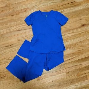 Healing Hands royal blue scrubs